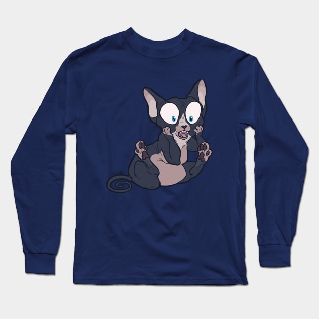 Oh My - Tuxedo Sphynx Long Sleeve T-Shirt by TaksArt